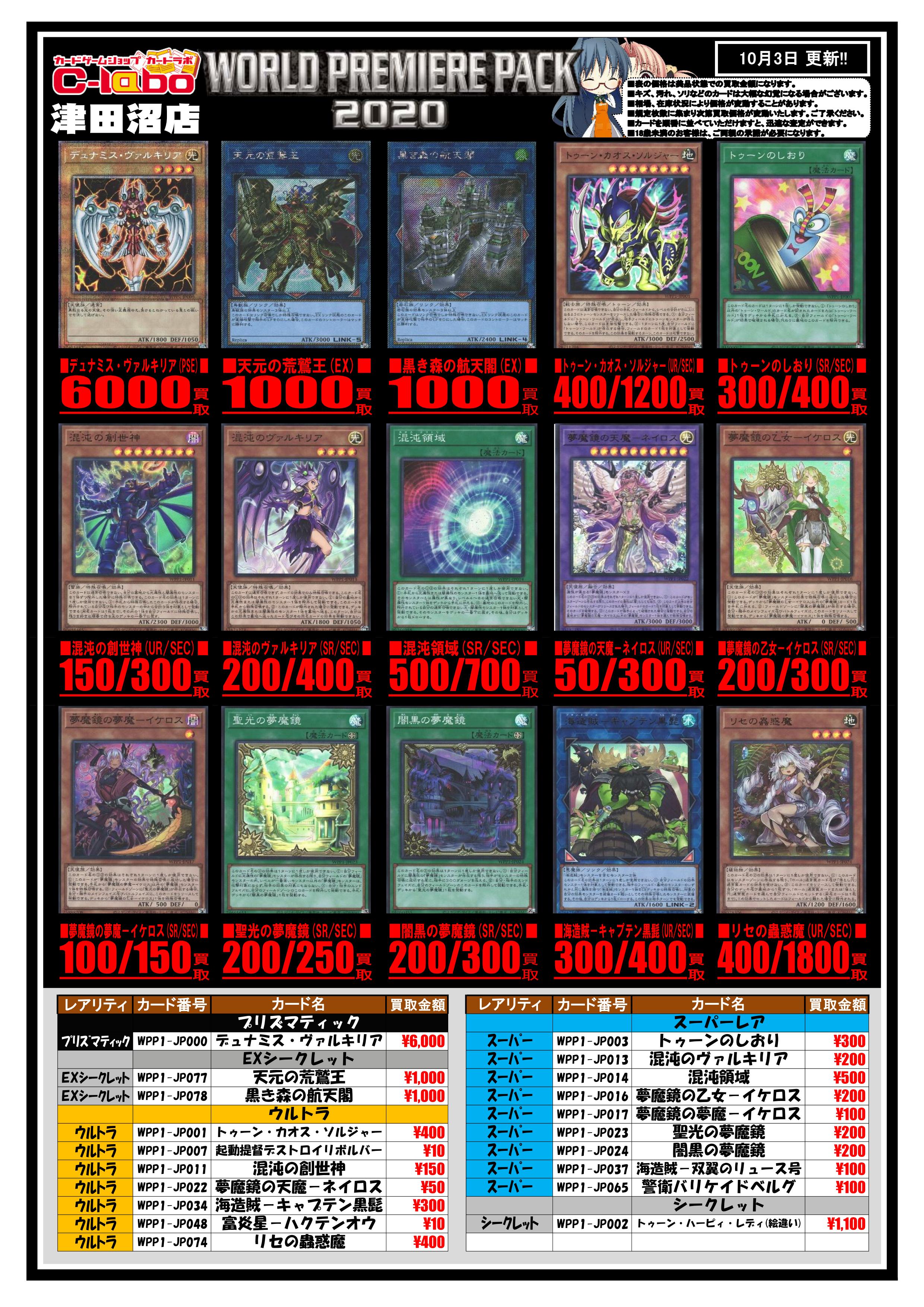 遊戯王　ワールドプレミアムパック2020